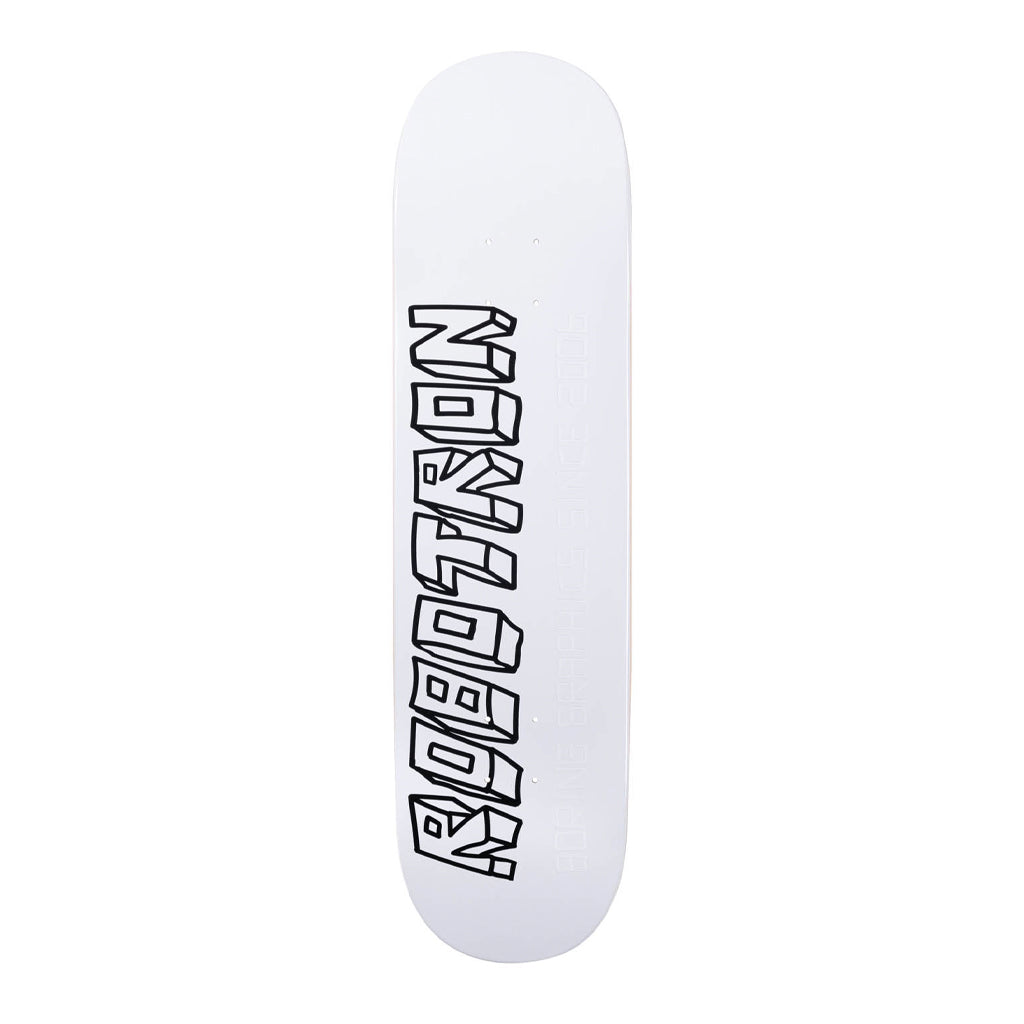 Robotron Deck Boring Graphic white