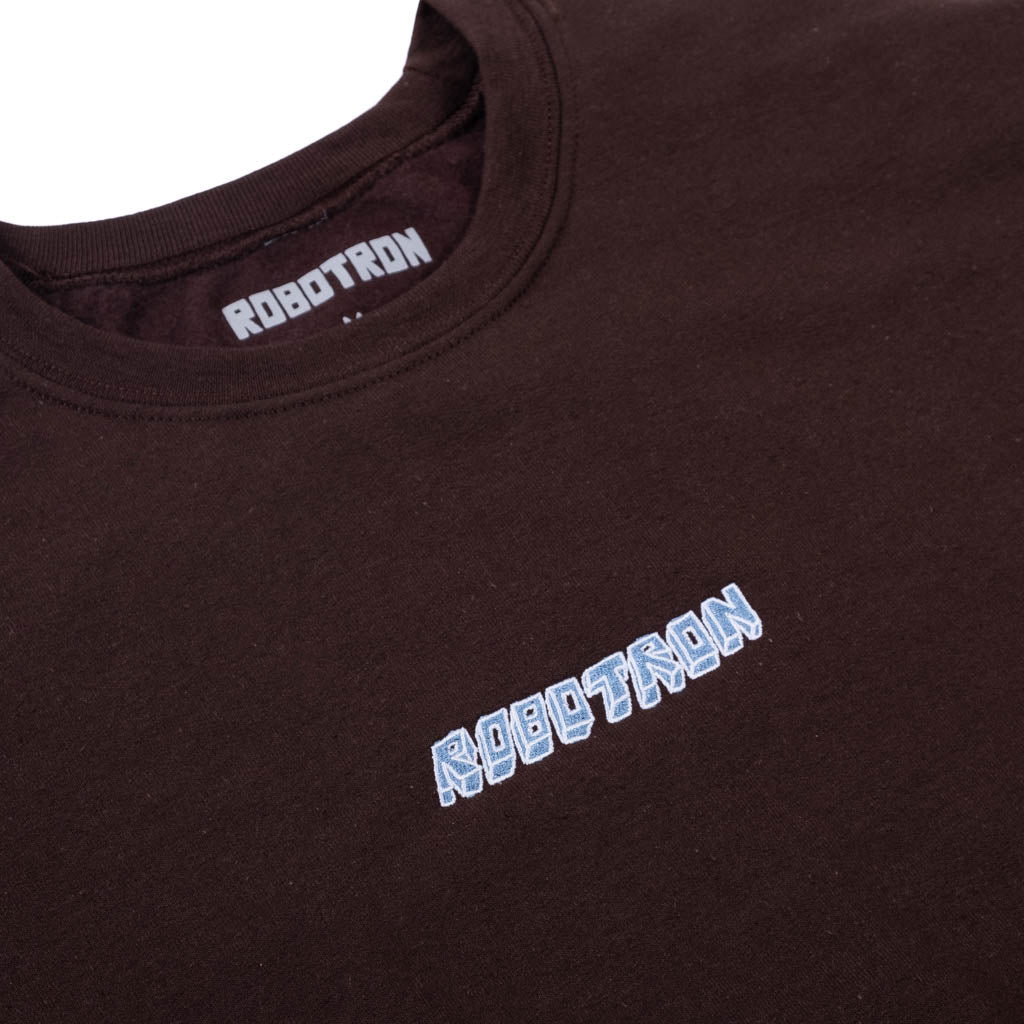 Robotron  Crewneck  "Slouch"  dark chocolate