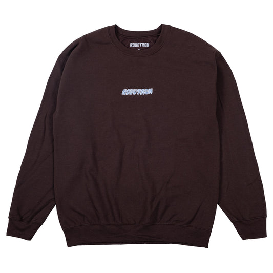 Robotron  Crewneck  "Slouch"  dark chocolate