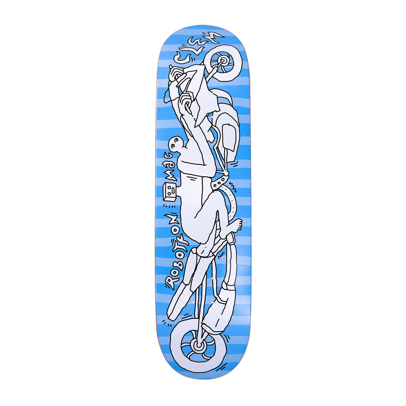 Robotron & Mac Clem Deck "Motorbike blue"  8.1"