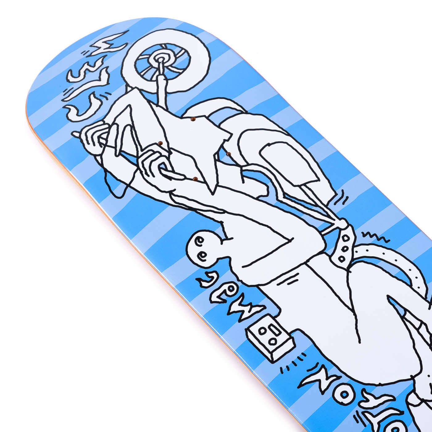 Robotron & Mac Clem Deck "Motorbike blue"  8.1"