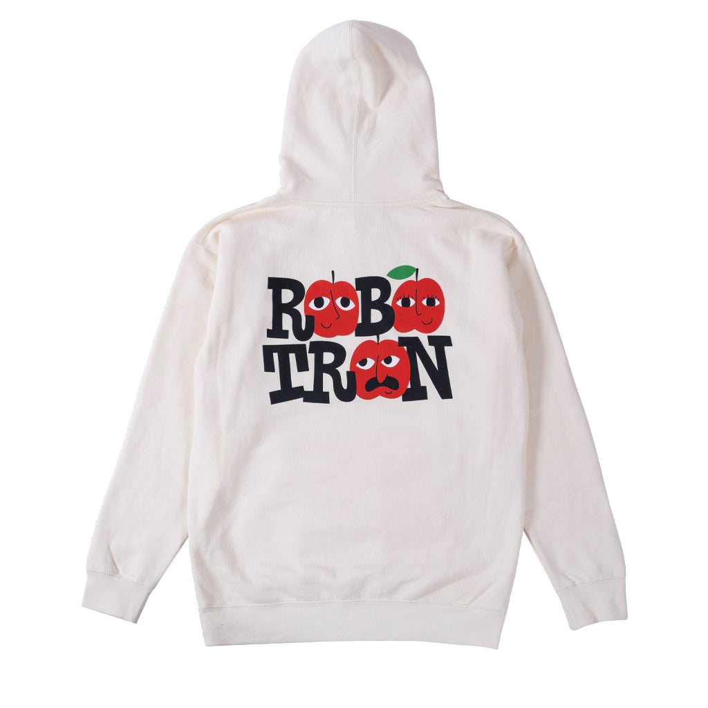 Robotron  Hoodie  "Apples"  bone white