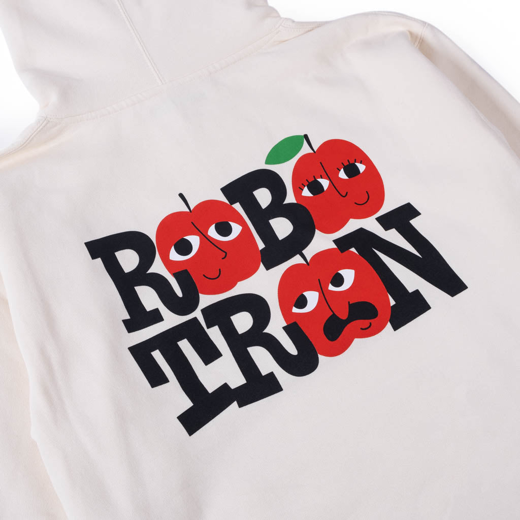 Robotron  Hoodie  "Apples"  bone white